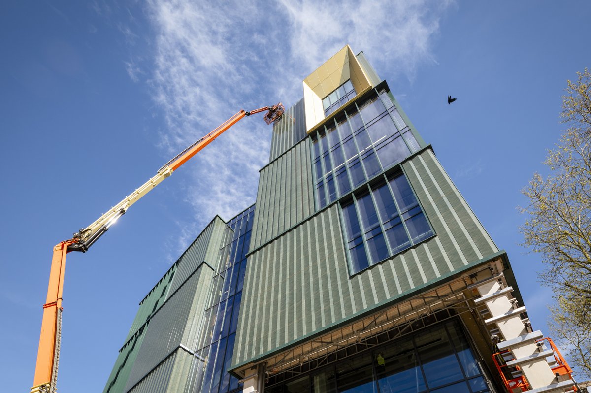 Our Design &amp; Digital Arts building is looking shiny and new in the spring sunshine this week. Things inside are moving quickly too with AV screens and furniture being fitted. Opening for its first intake of students this September. Find out more 👉ntu.ac.uk/dda #NTUDDA