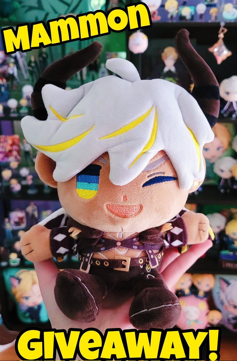 KatboyKirby's tweet photo. 『 ヘイヘイヘイ！俺様参上！』

The Great Mammon is here! 🪙
And I'm going to be giving him away to a loving new home - perhaps yours?

Please follow, like, and retweet to enter, and one ✨️lucky✨️ winner will be chosen to become this greedy demon's new owner 💛💛💛 good luck!! https://t.co/J8xxU5XrUZ