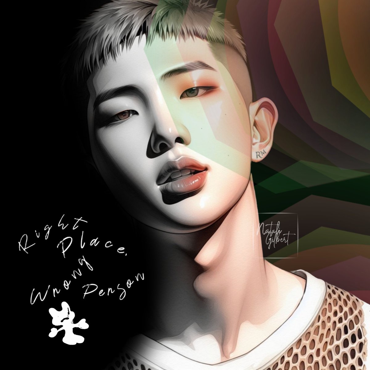 𝘙𝘪𝘨𝘩𝘵 𝘗𝘭𝘢𝘤𝘦,𝘞𝘳𝘰𝘯𝘨 𝘗𝘦𝘳𝘴𝘰𝘯.
#RIGHT_PLACE_WRONG_PERSON #RightPlaceWrongPersonByRM #김남준 #RM #Namjoon #BTSRM #BTS #fanart #art #artwork #ArtVsArtist #artist #digitalart @bts_bighit