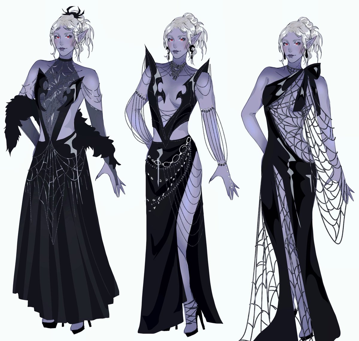 More outfits for Minthara 😊💜🖤

Which one is your fave?