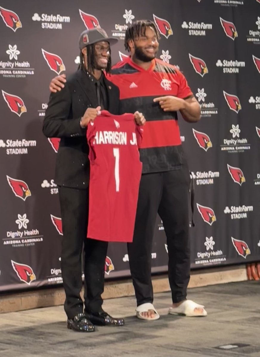 *The newest #AZCardinals, Marvin Harrison Jr. & Darius Robinson with organizational leadership *Jr & Sr * #4 & #27 *Buckeyes reunite - top ten picks, back to back years