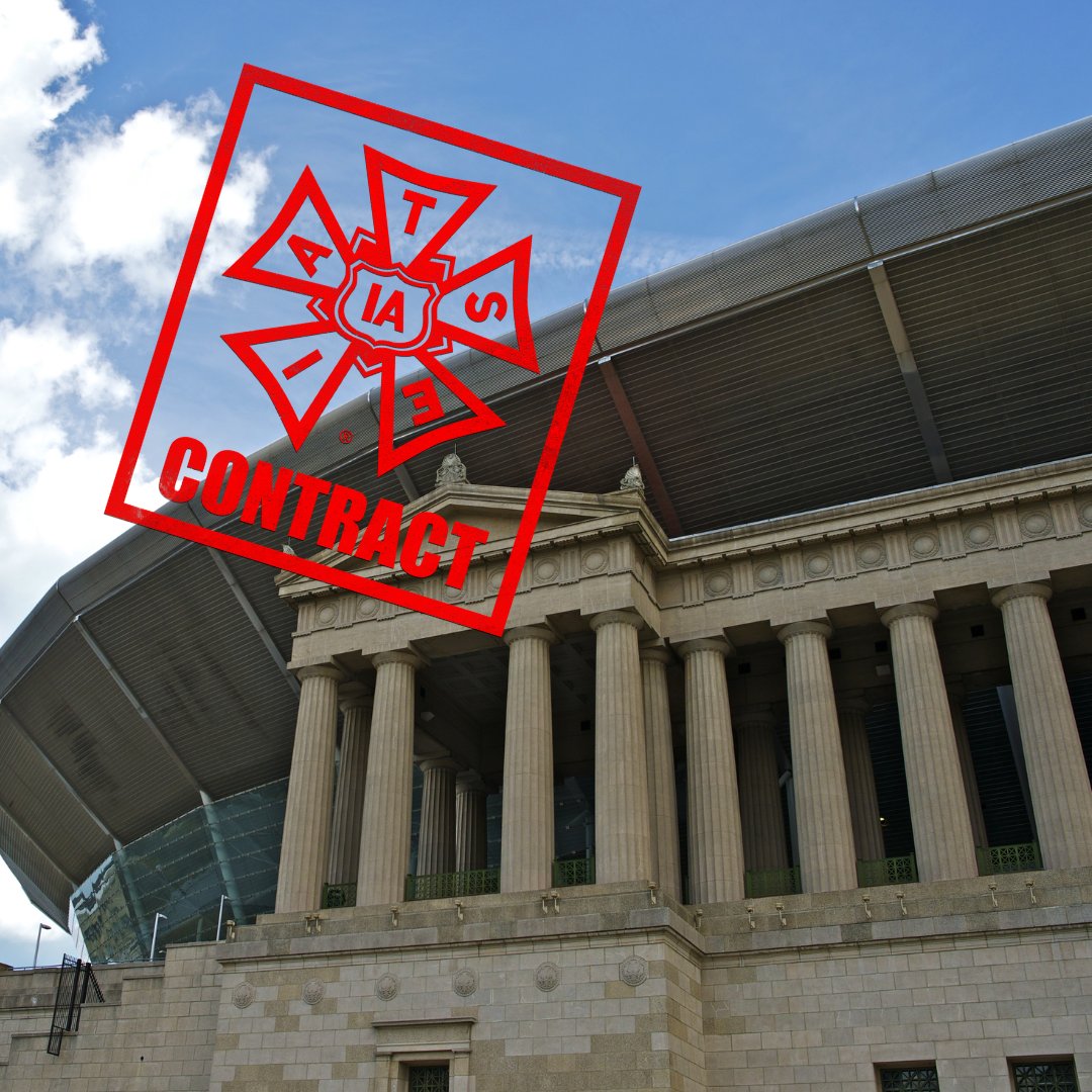 Many crafts, one set. Congratulations to the crew working at Soldier Field as their commercial production is now covered under an IATSE agreement. This is what solidarity looks like!  Together we rise!