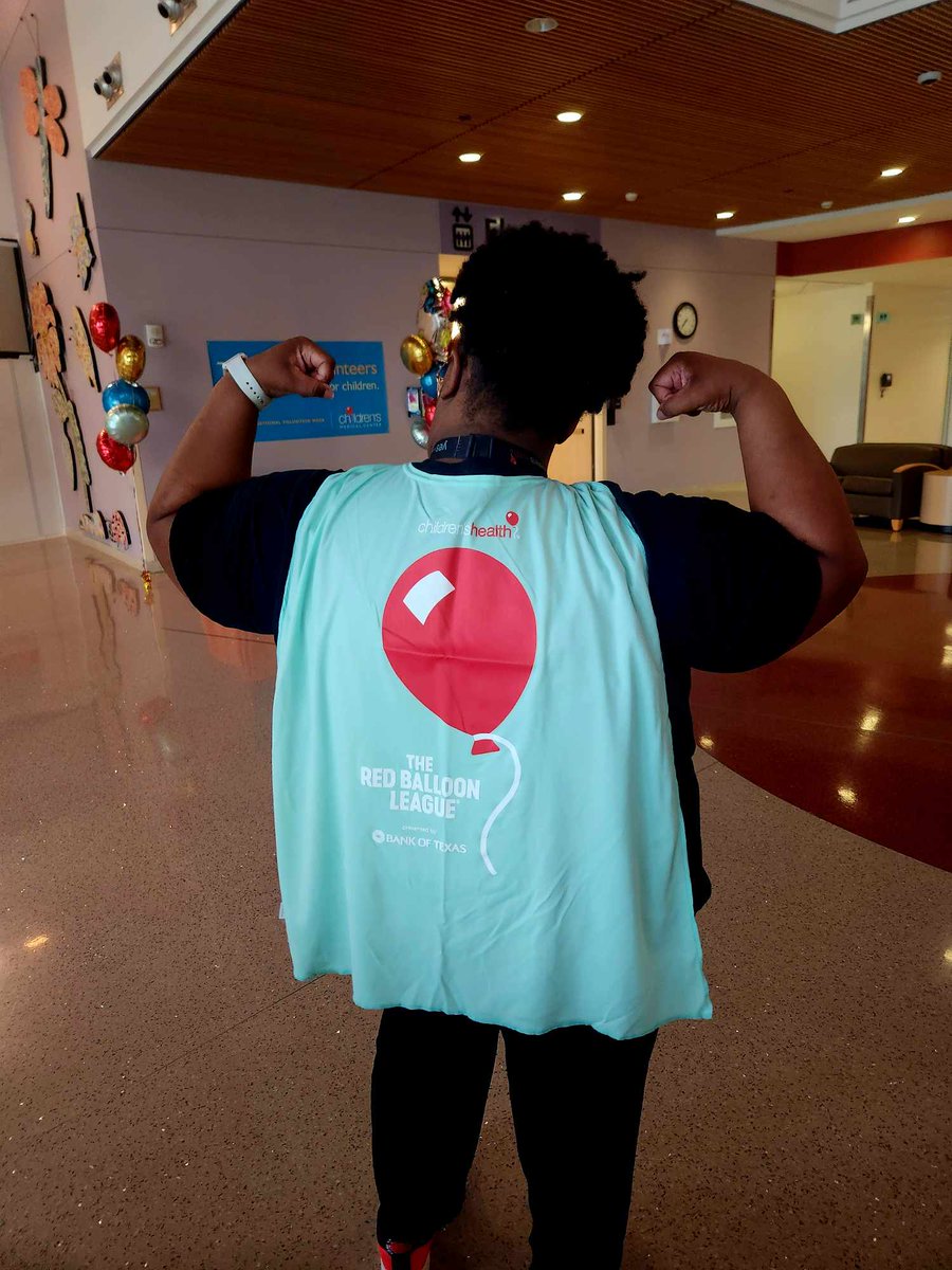 Up, up and away! Patients and families are having a blast at Cape Day, sponsored by @BankofTexas. Check out these patient superheroes and celebrate their bravery. It’s not too late to join at redballoonleague.com. #RedBalloonLeague🎈 #NationalSuperheroDay