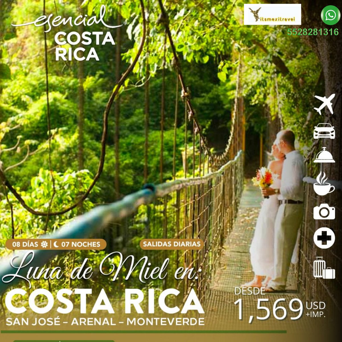 Sólo con #GavisaVacations #ItsMexitravel #MagnichartersMexitravel #MagnichartersIztacalco - Escápate a Costa Rica - Visita #DokaState #SanJose #VolcanPoas  #JardinesdelaPaz #Arenal y Tour de Canopy - Solicita itinerario a:  its_mexitravel@yahoo.es