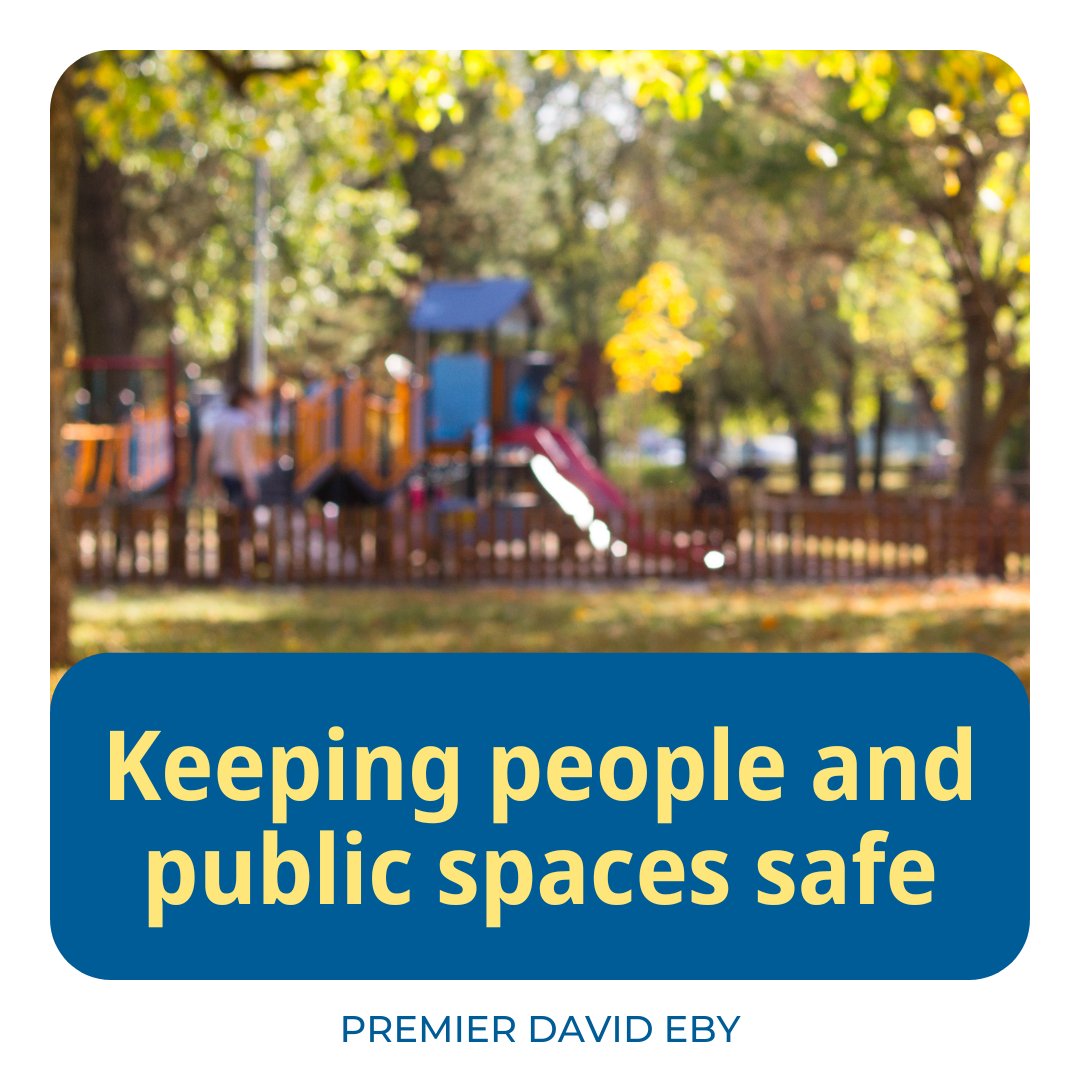 Keeping British Columbians safe is our highest priority. People struggling with addiction deserve care and compassion, but there shouldn’t be any illicit drug use where our kids play or where hospital patients recover. Everyone deserves a safe community. (1/3)