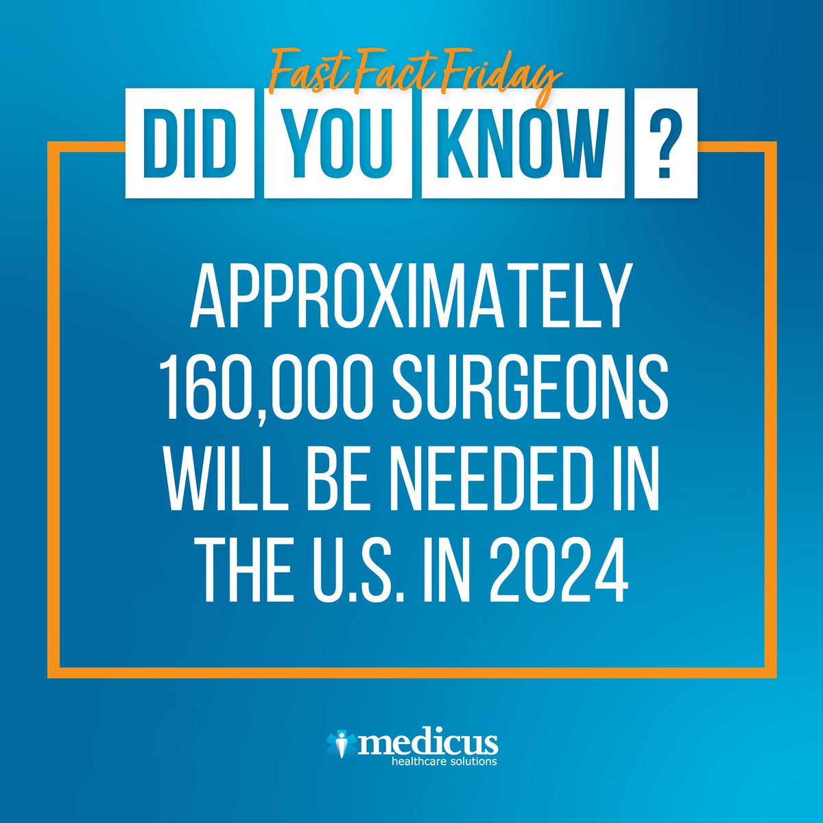 Anticipating the increasing demand for surgical services in the U.S., projections reveal the need for approximately 160,000 #surgeons in 2024, marking a 4.8% rise since 2019. For more #healthcare trends, download the Q2 State of the Market Report: bit.ly/49PcjWQ #Surgery