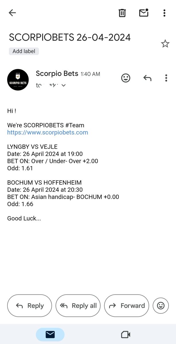 Proof of today 26-04-2024 Win ✅
contact.scorpiobets@gmail.com

#inplay #scorpiobets #yourodds #requestabet #Leeds #QPR #RealMadrid