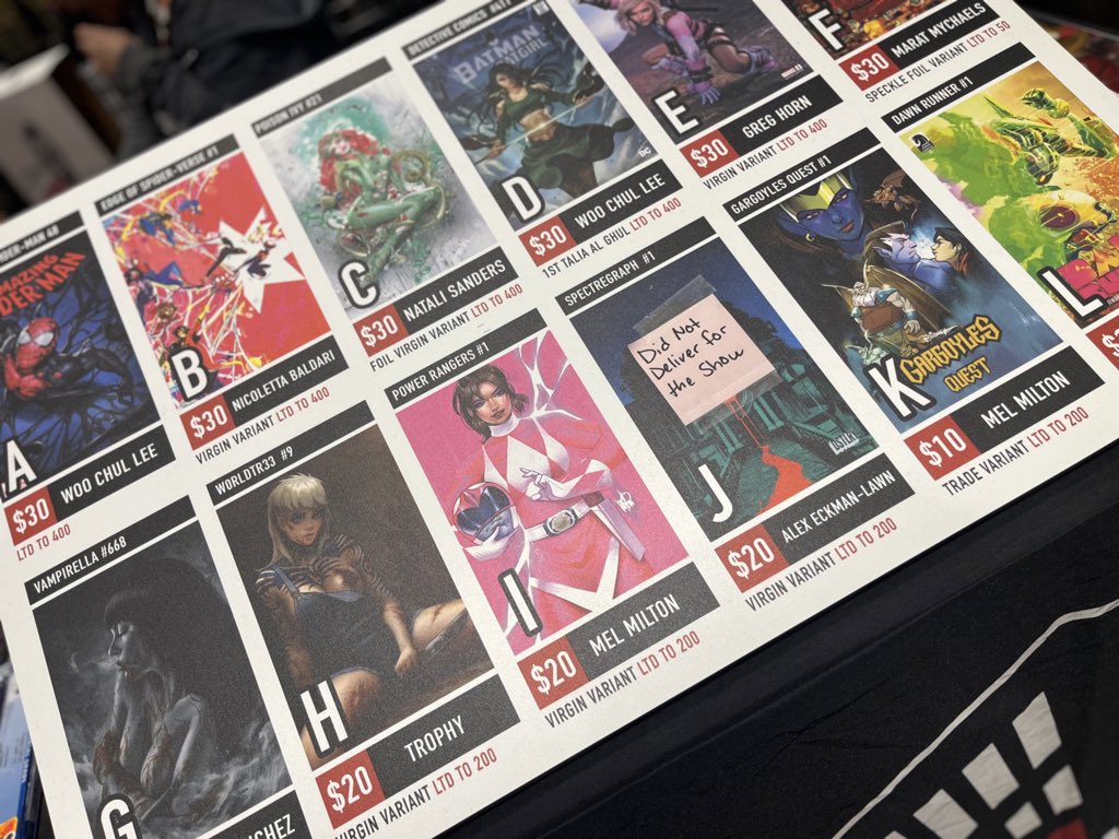 MMPR The Return Issue 1 Pink Ranger variant being sold at The Comic Mint. #C2E2