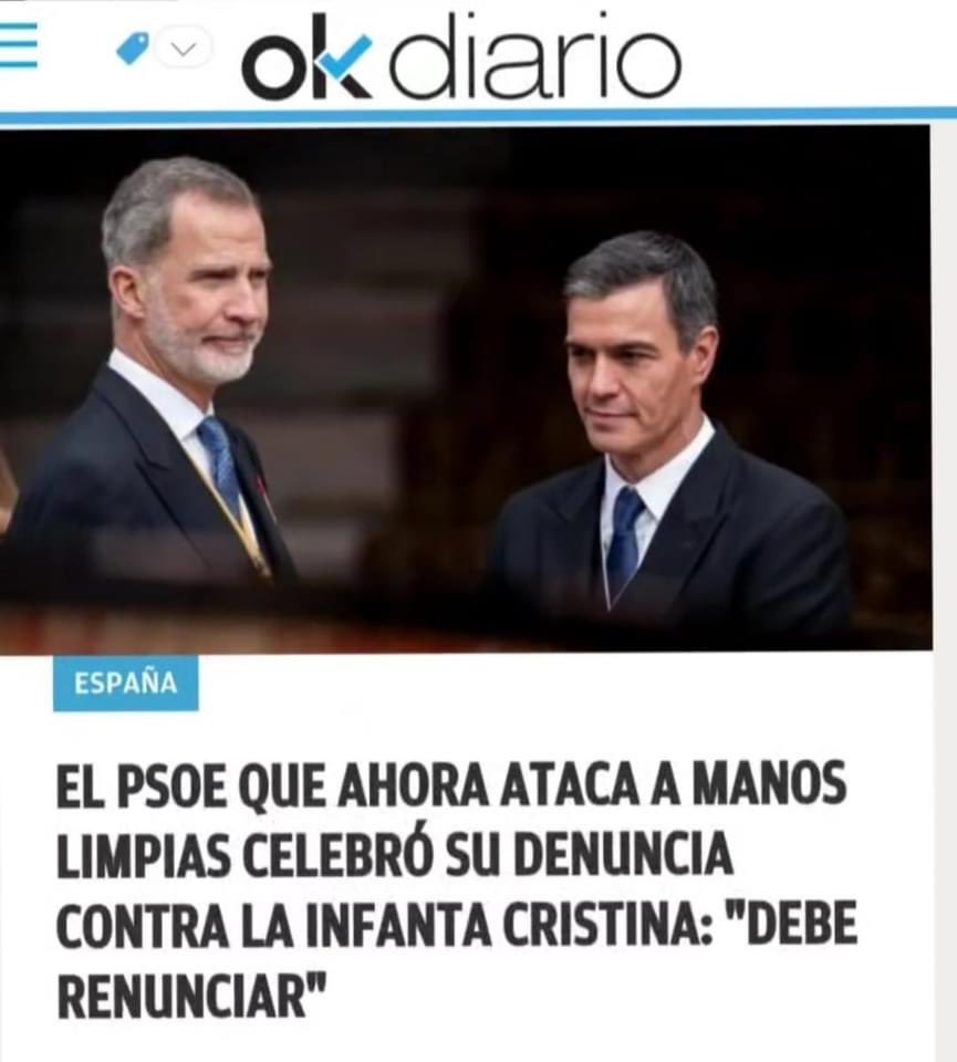 CUANDO MANOS LIMPIAS DENUNCIÓ A LA INFANTA CRISTINA, URGANGARÍN... Y LEGALIZÓ LAS SAUNAS DE SUEGRO ERAN CHUPI GUAYS. AHORA QUE DENUNCIAN A SU MUJER SON ULTRA DERECHA. IROS CON ESTE CUENTO Y A TOMAR EL PELO DE UNA VEZ A OTRO LADO