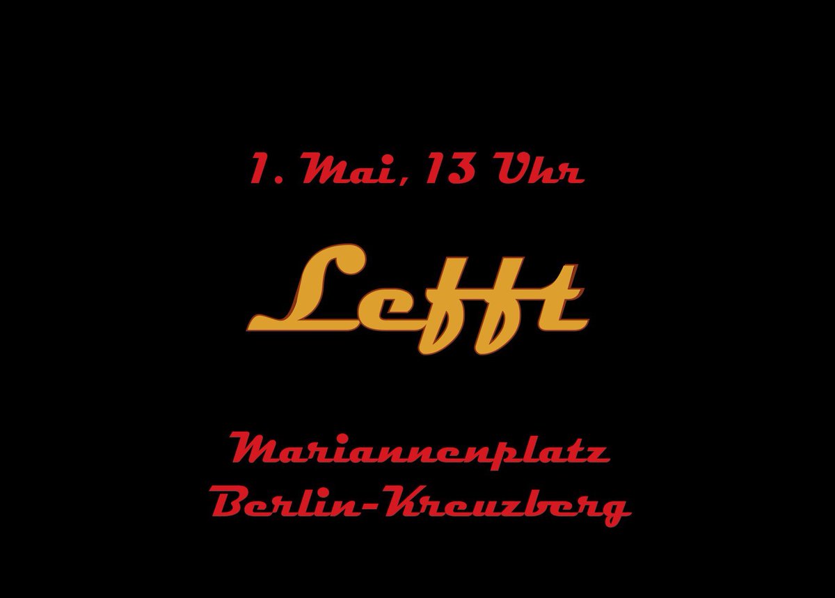 Nach viel unplugged Zeugs Endlich wieder mit meiner Rockband LEFFT auf Bühne! Am 1. Mai auf dem Kreuzberger Mariannenplatz. Lasst uns laut sein!