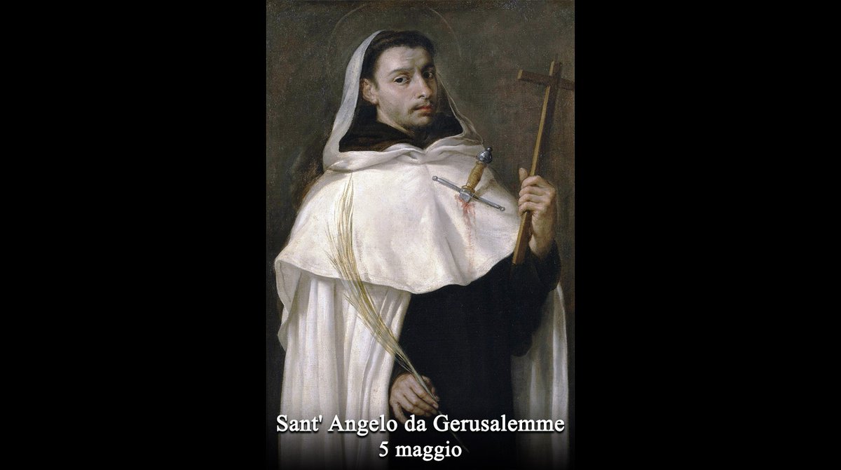 Oggi si celebra: Sant' Angelo da Gerusalemme santodelgiorno.it #santodelgiorno #chiesacattolica #santangelodagerusalemme #santangela