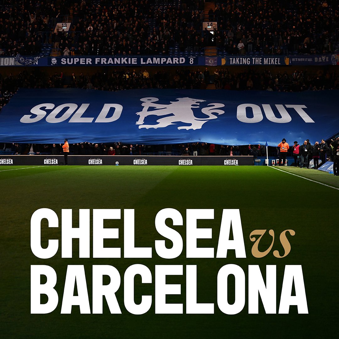 Chelsea FC Women (@chelseafcw) on Twitter photo Stamford Bridge. SOLD OUT.
The Bridge will be full for our <a href="/UWCL/">UEFA Womenโs Champions League</a> semi-final with Barcelona. ๐ฅณ Stamford Bridge. SOLD OUT.
The Bridge will be full for our <a href="/UWCL/">UEFA Womenโs Champions League</a> semi-final with Barcelona. ๐ฅณ