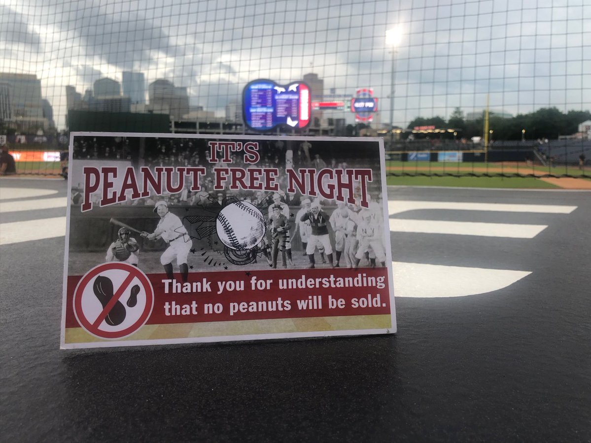 Tuesday night, April 30th is Peanut Free Night with @AASC_Nashville! Thanks for helping us allow our friends with severe allergies to attend a game worry free: bit.ly/3QYEIUi