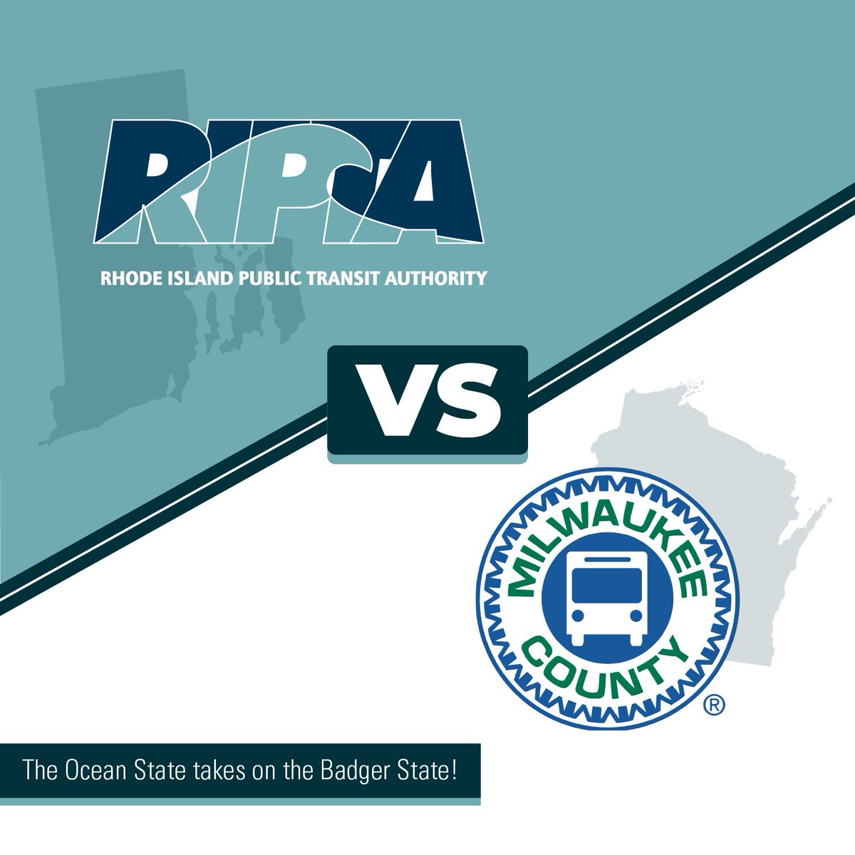 Who would win in a fight, RI or Wisconsin? We're competing for the top spot in an annual Customer Satisfaction survey, facing off against mid-sized transit agencies nationwide, including @ridemcts. Help us get the most responses! Visit RIPTA.com/survey today!