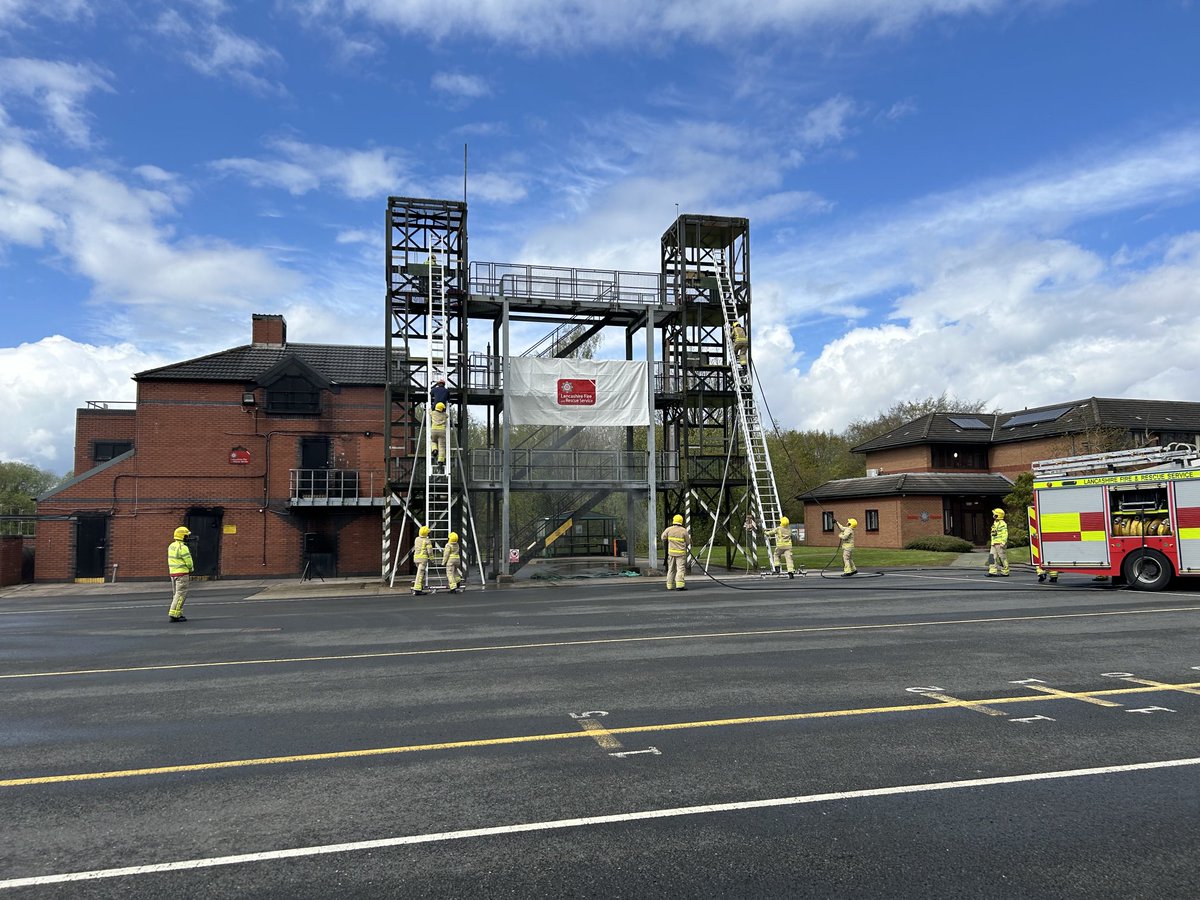 Superb to welcome our latest crop of wholetime recruits to ⁦@LancashireFRS⁩ this week. We celebrate their achievements and wish them well as they embark on their careers across our stations.