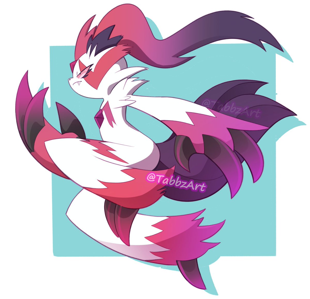 Another one of my faves! This time a Sneasler - Zangoose fusion