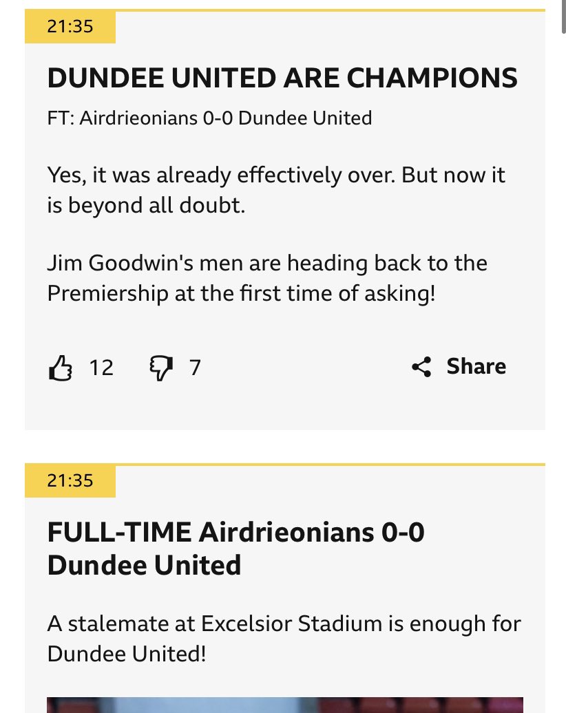 Well done @dundeeunitedfc. Bit of a scrape over the line, but totally deserved.