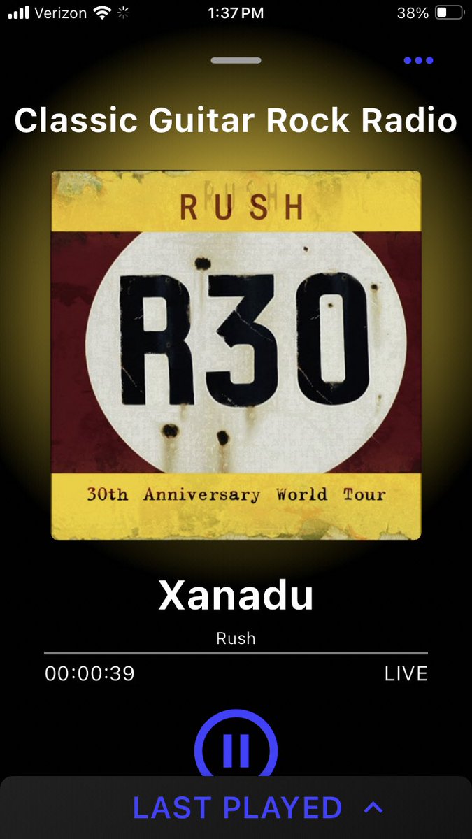 Now playing on #CGRradio! #Rush 🤘 ClassicGuitarRock.com