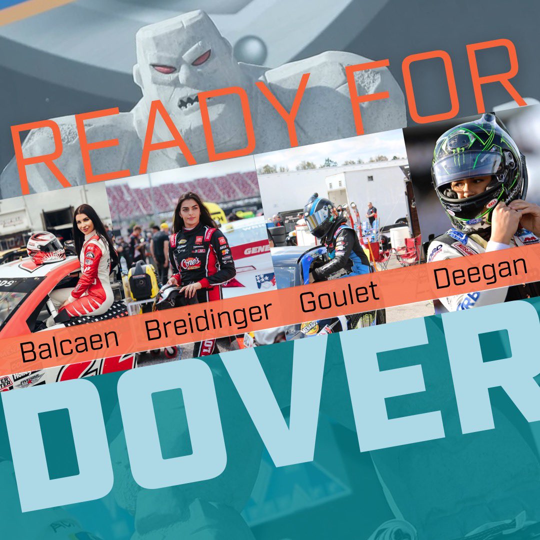 Shout out to the women racing NASCAR ARCA RACING SERIES this weekend in Dover!! Good luck to Amber Balcaen, Toni Breidinger, Rita Goulet and Hailie Deegan. 
#womeninmotorsportsna | #dovermotorspeedway | #arcamenardsseries | #Accelerateher