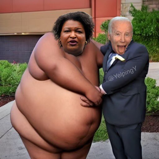 Biden campaigns with “Stacey Abrams”