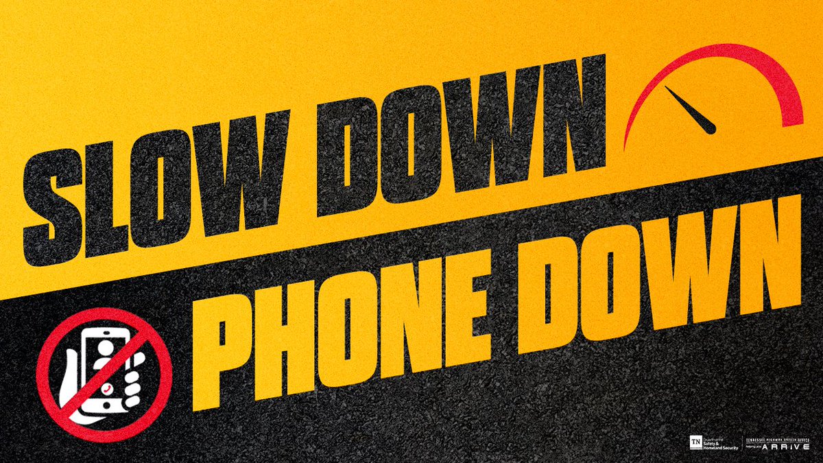 Two good driving habits, never too soon. #HandsFreeTN #SlowDownTN 🦥📵 Learn more: tntrafficsafety.org/distracted-dri…