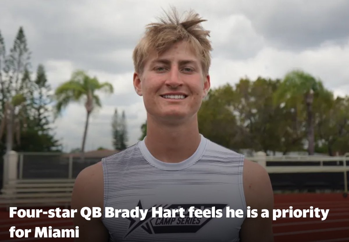 Four-star @BradyHartQB liked what he saw from Miami OC Shannon Dawson’s offense: “Allowing the quarterbacks to play free and check things, is definitely unique. I think I can fit in that system for sure.' @canes_county | @Rivals miami.rivals.com/news/four-star…