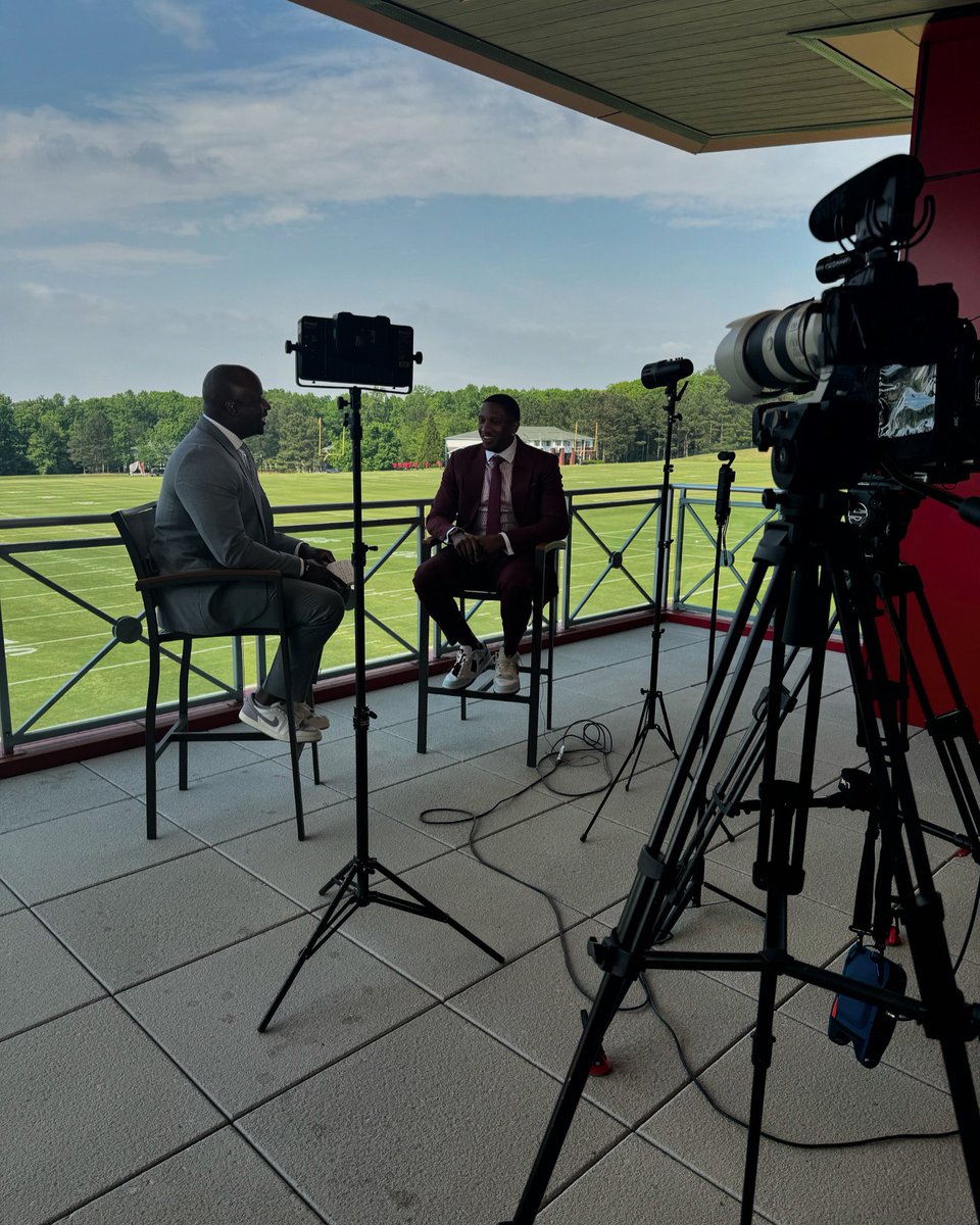 TONIGHT: Our @DjShockley3 sits down one-on-one with #Falcons first-round pick Michael Penix Jr. Catch this exclusive interview tonight on @fox5atlanta!