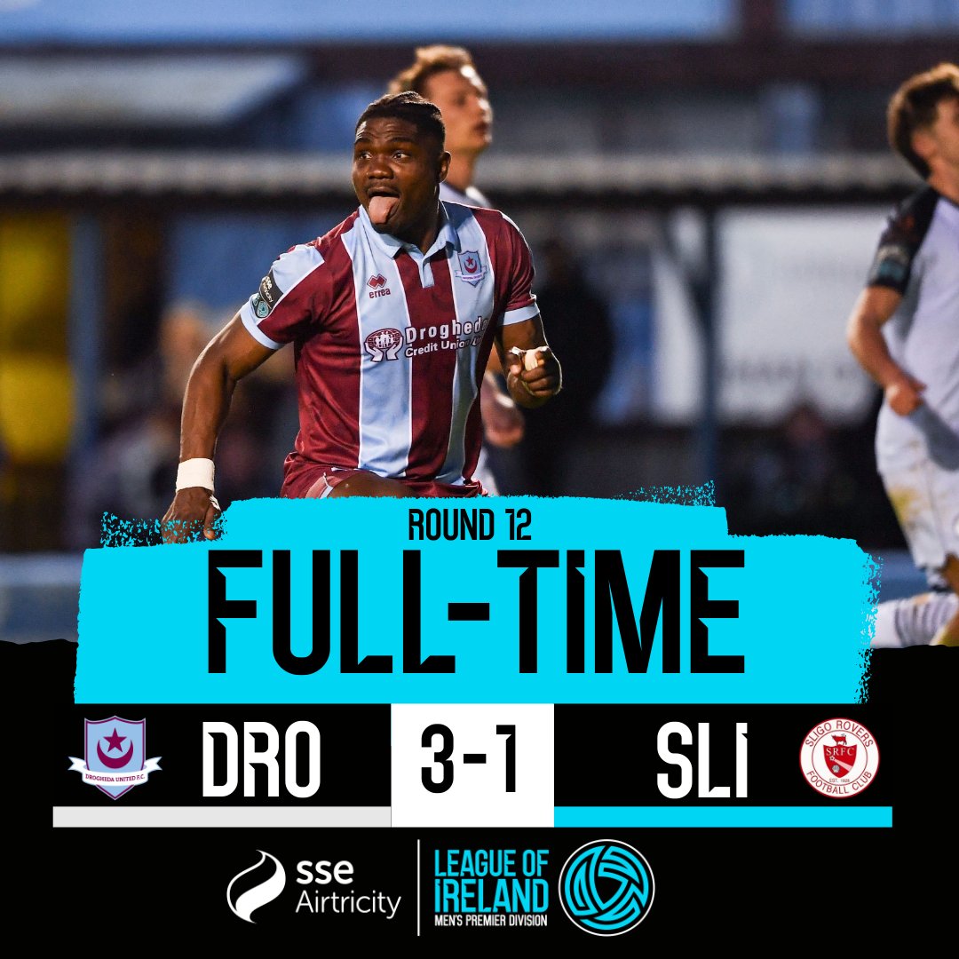 FT | SSE Airtricity Men's Premier Division A win for the Drogs! #LOITV | #DROSLI