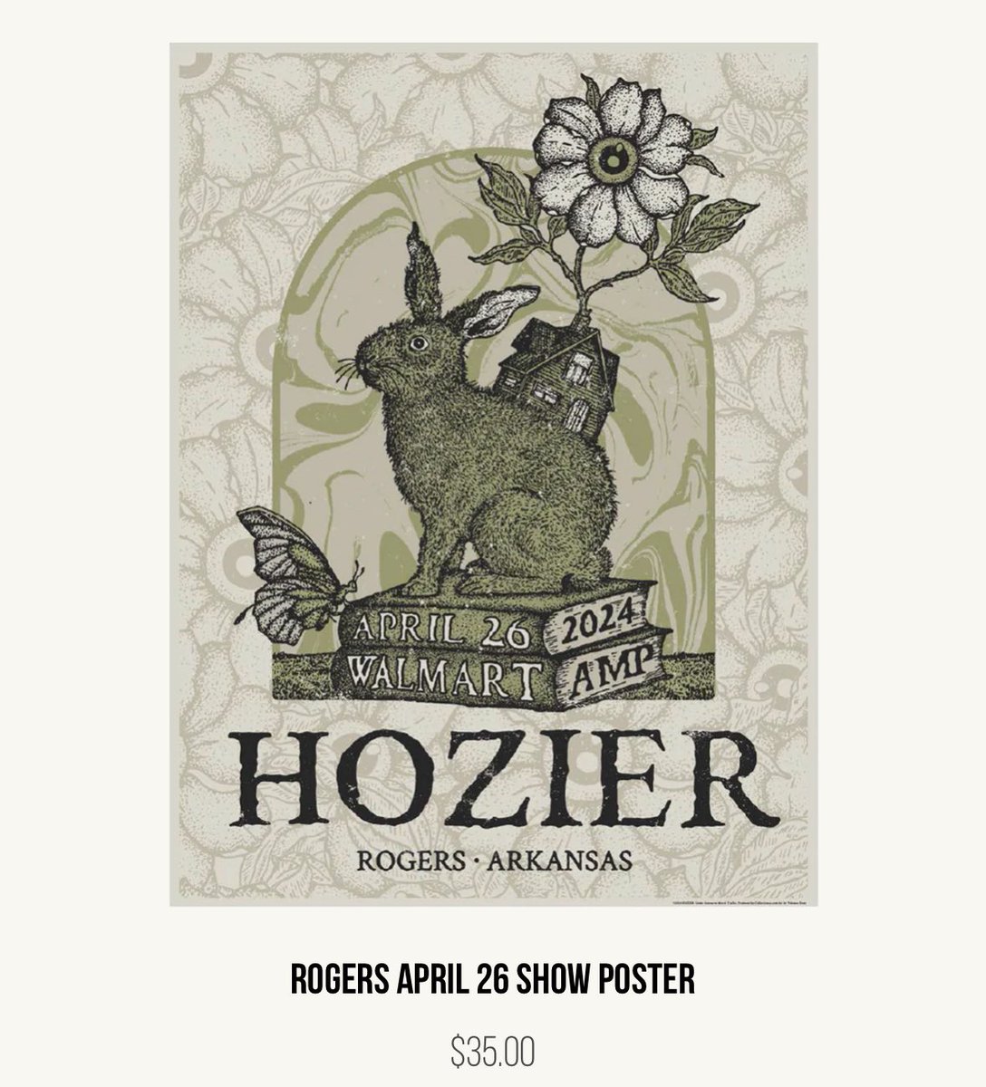WALMART being printed on tonight’s Hozier show poster 😭