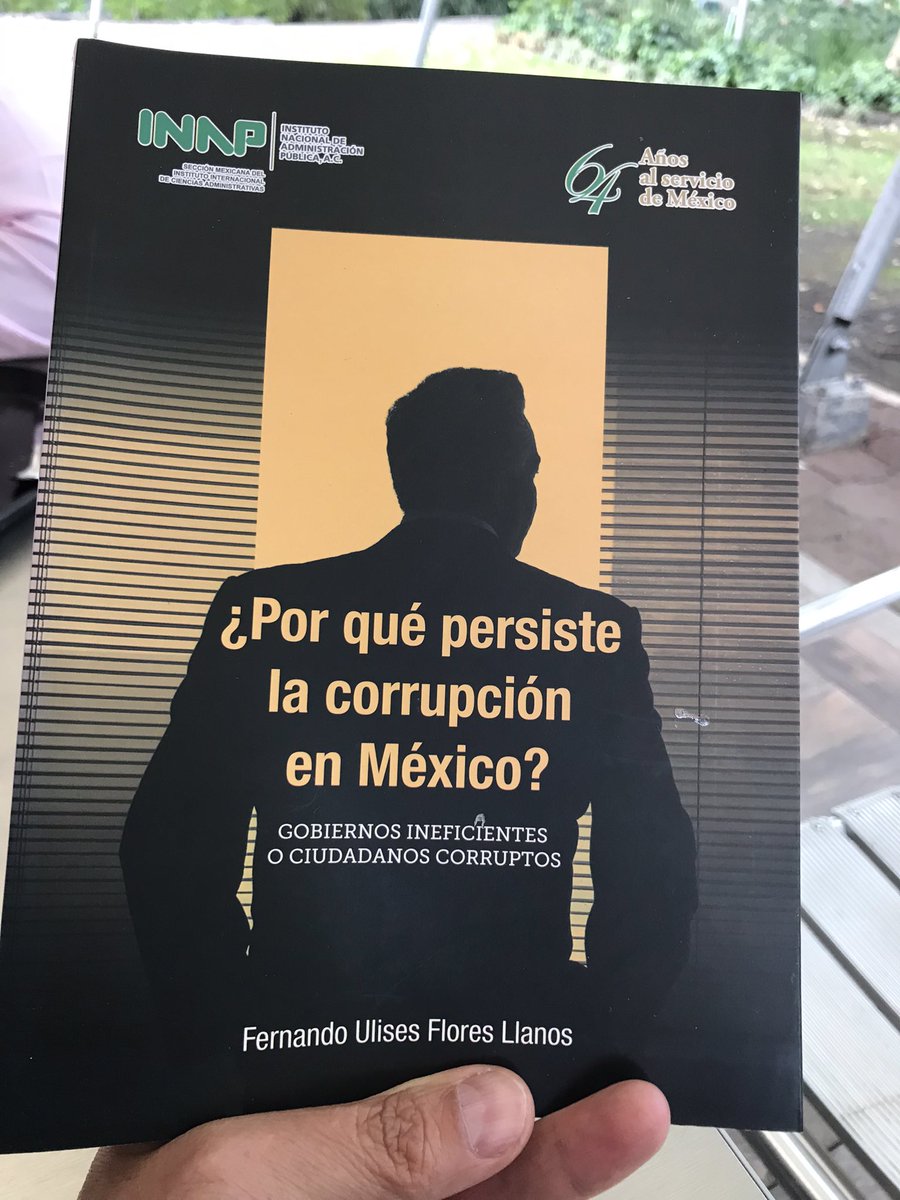 El libro del profe @uliceo está publicado por @inap_mx ganador del 2o lugar del Premio INAP cc @FlacsoMx