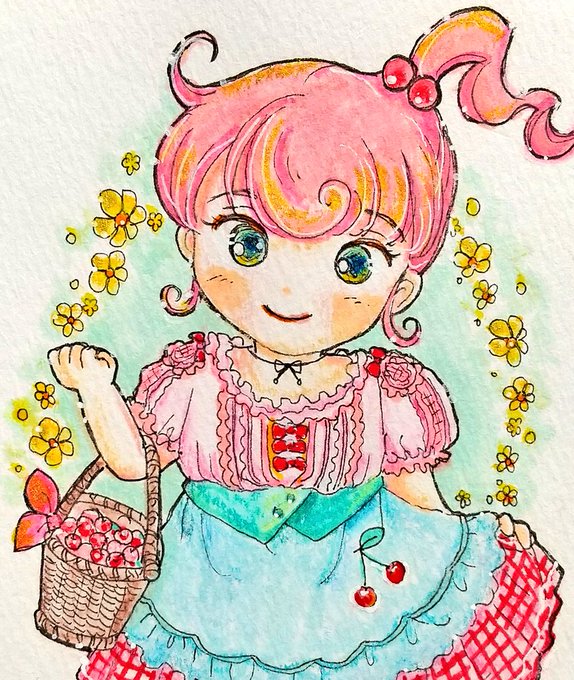 「cherry dress」 illustration images(Latest)