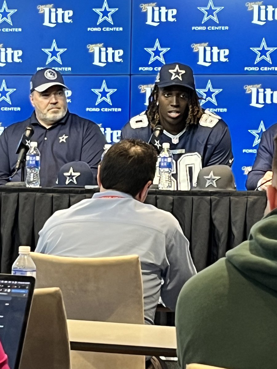 Tyler Guyton meets the media in DFW.  ⁦<a href="/NBCDFWSports/">NBCDFWSports</a>⁩