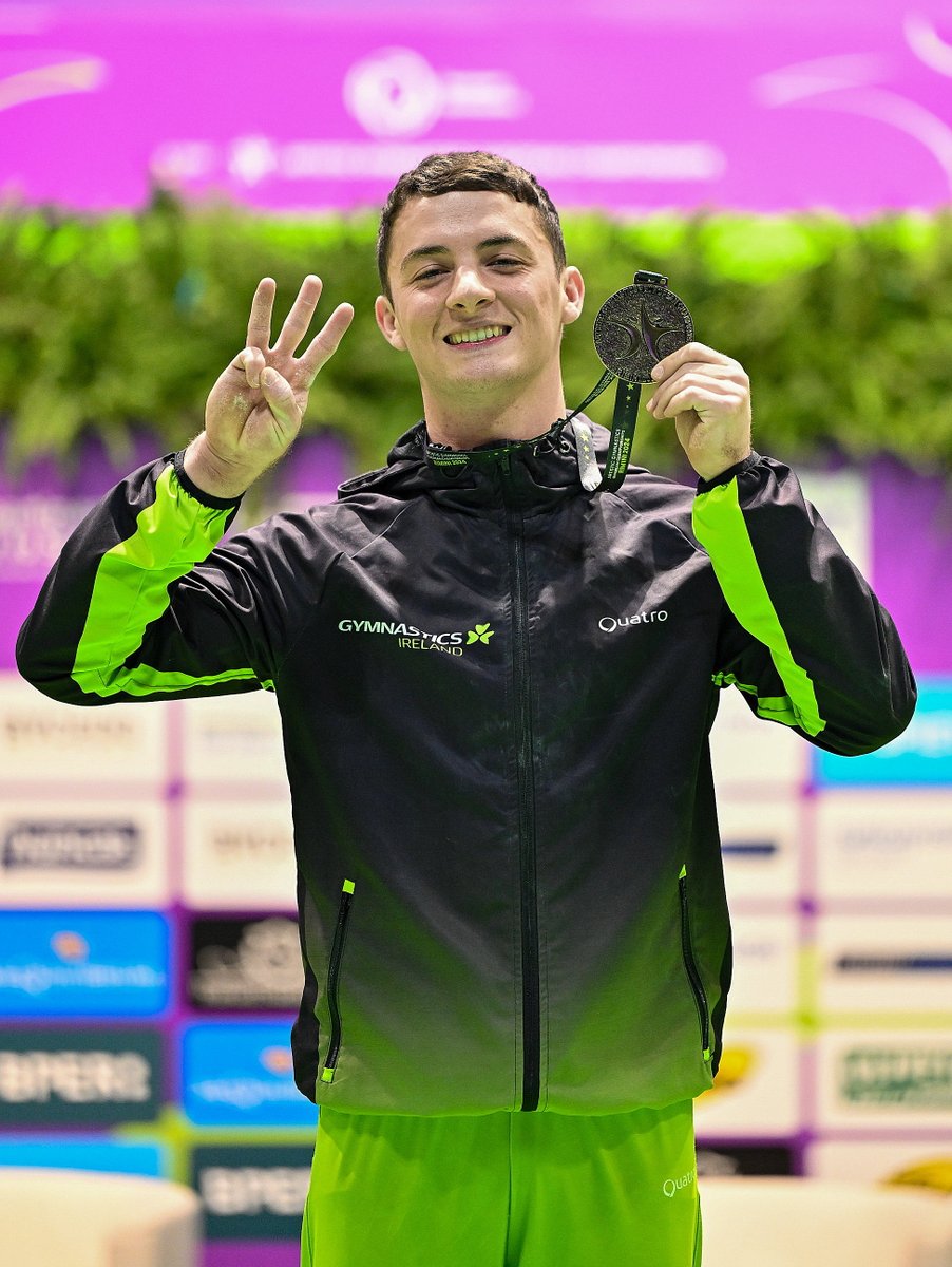 Nailed it again, Rhys McClenaghan 🙌 Performing the hat-trick, the king of the pommel has done it again! Three times European Champion ✨ #Rimini2024 #TeamIreland #Gymnastics #EuropeanChampion #ThreeMonthsToGo