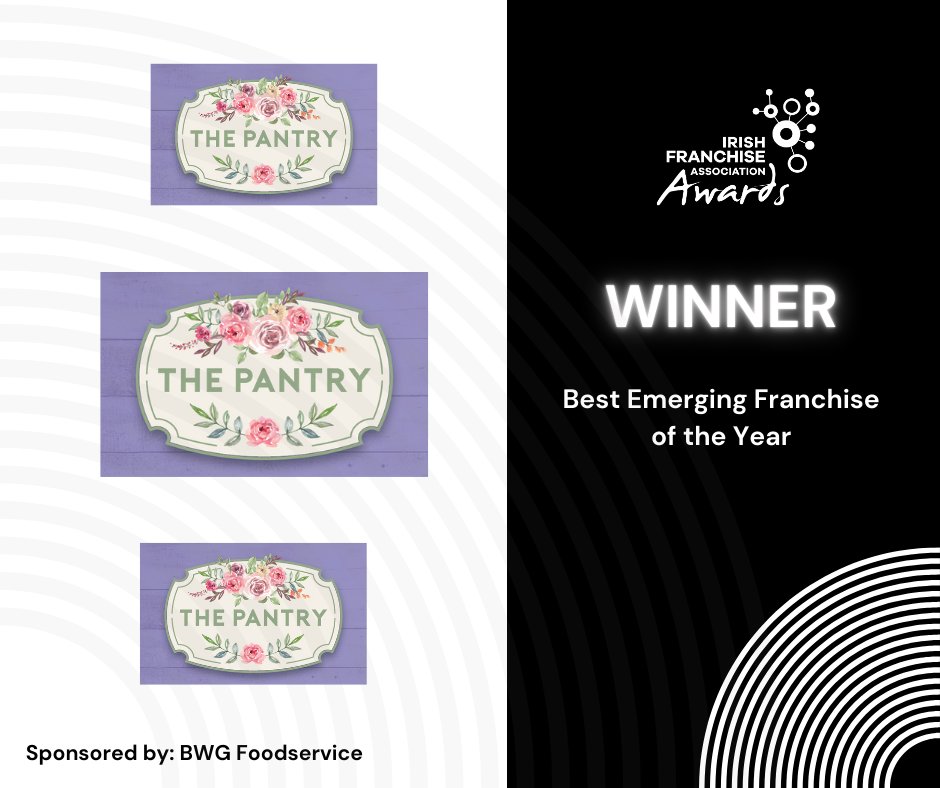 Congratulations to The Pantry Cafe, winners of the Best Emerging Franchise of the Year award ✨ 

This award is sponsored by BWG Foodservice. 

#IFAA24