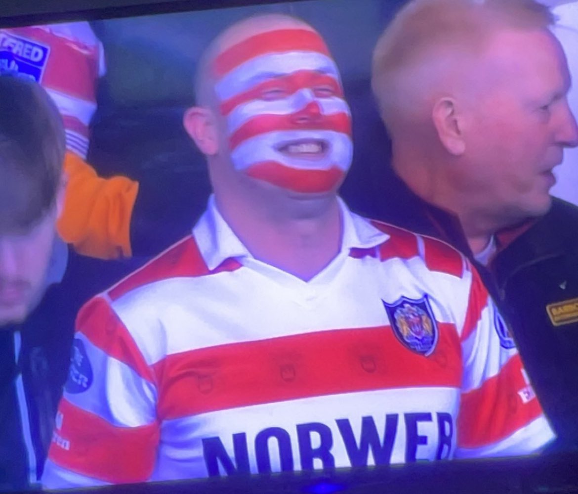 “ I know lads. What about if I paint my face in red and white stripes for Hull KR away. Be class that”