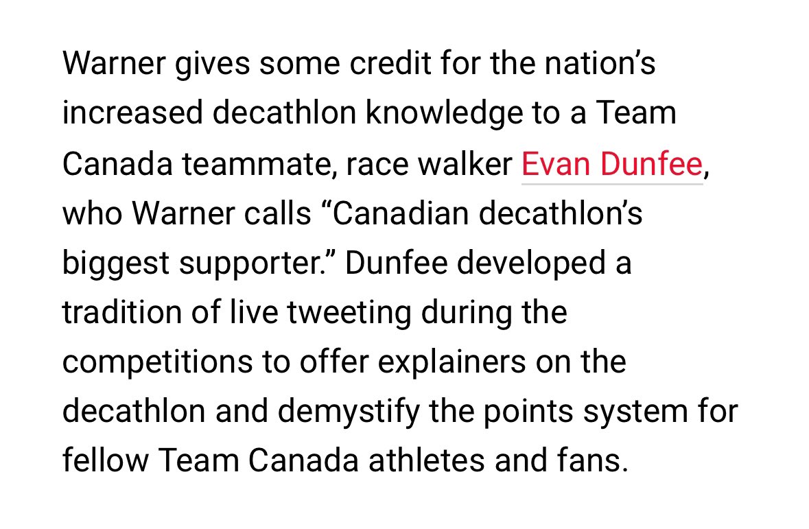 Evan Dunfee: Athlete, Coach, Decathlon explainer. 🥰