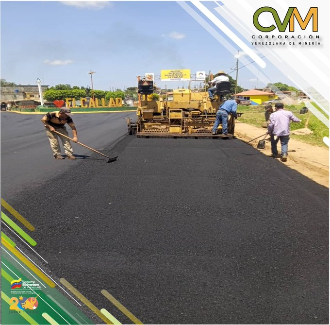 cvm_ve's tweet photo. En contexto del 1x10 del Buen Gobierno instruido por el Pdte. @NicolasMaduro, la @CVMVenezuela bajo el liderazgo del MG. Carlos Osorio, ejecutó labores de asfaltado en El Callao, Guasipati, Troncal 10, Tumeremo, aplicando más de 180 toneladas.

#26Abr 
#IgualdadYJusticiaSocial https://t.co/F1yEOA4FKw