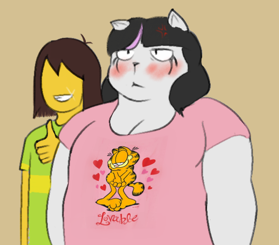 Kris gives Catti a very cool shirt