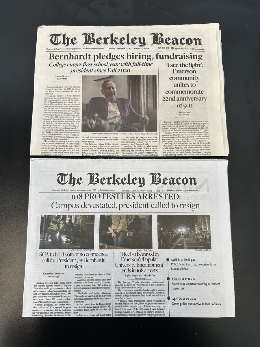 .<a href="/BeaconUpdate/">The Berkeley Beacon</a>’s first print issue of this academic year vs. our last: