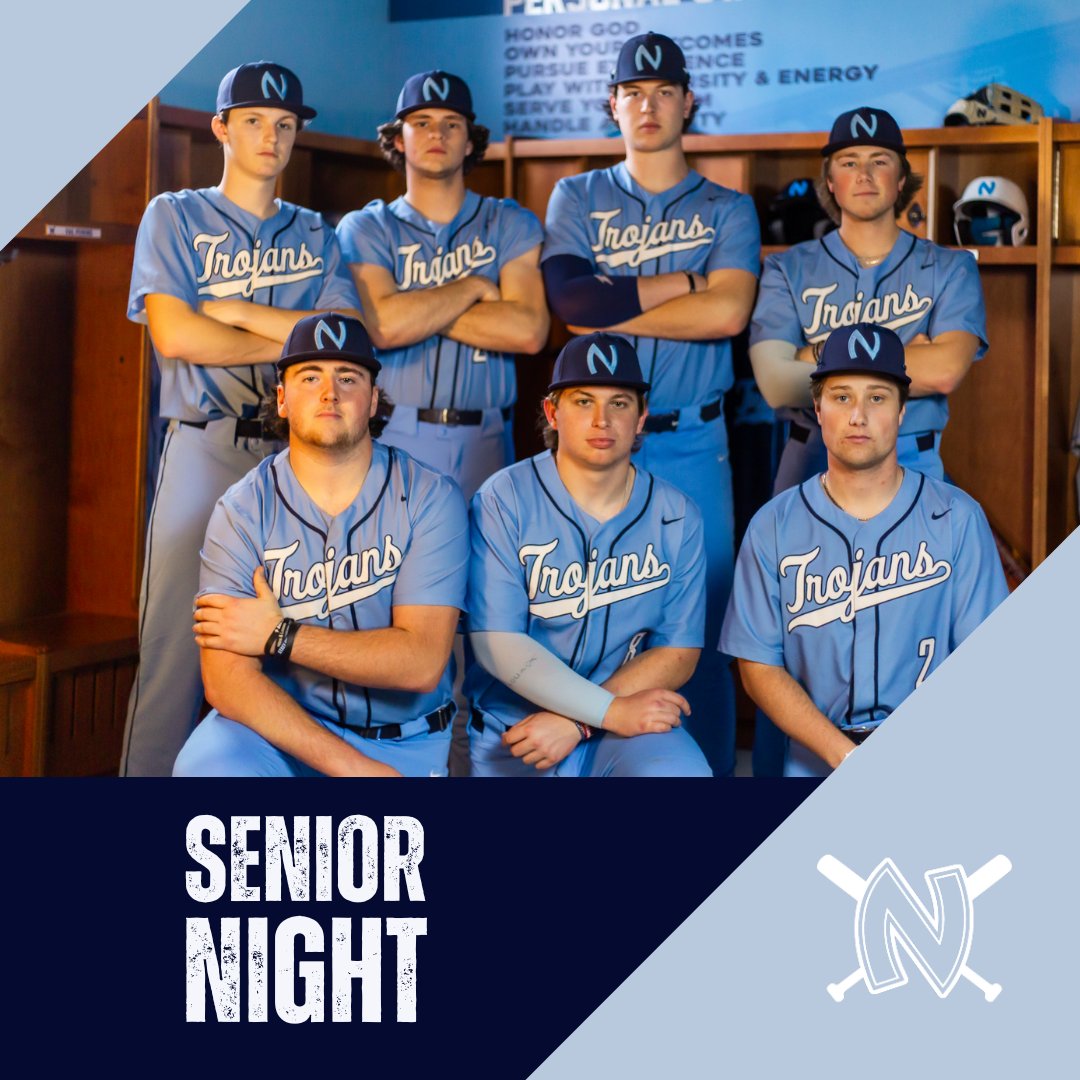 Get ready to celebrate our amazing seniors tonight! Come out and enjoy a doubleheader starting at 5 pm and continuing at 7 pm! 

#homeatncs #northpointbaseball #midsouthsports #highschoolbaseball #desotocountyms