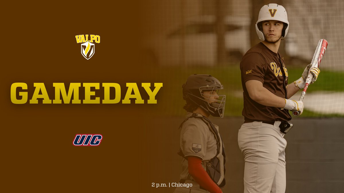 🌬️ Trying to even the series in the Windy City. 🆚: UIC 📍: Chicago, Ill. ⏰: 2 p.m. 📺: ESPN+ bit.ly/3UxGy06 📈: statb.us/b/497343 #GoValpo @ValpoBaseball