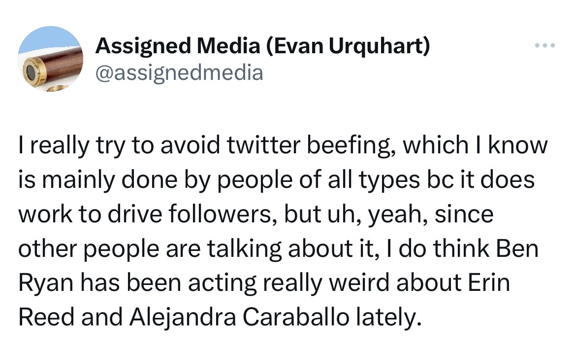 It’s part of the journalist’s job to fact check errors stated by public figures about matters of importance. That is what I have done with regard to the falsehoods spread about the Cass Review by Erin Reed and Alejandra Caraballo in particular. There’s nothing “weird” about this.