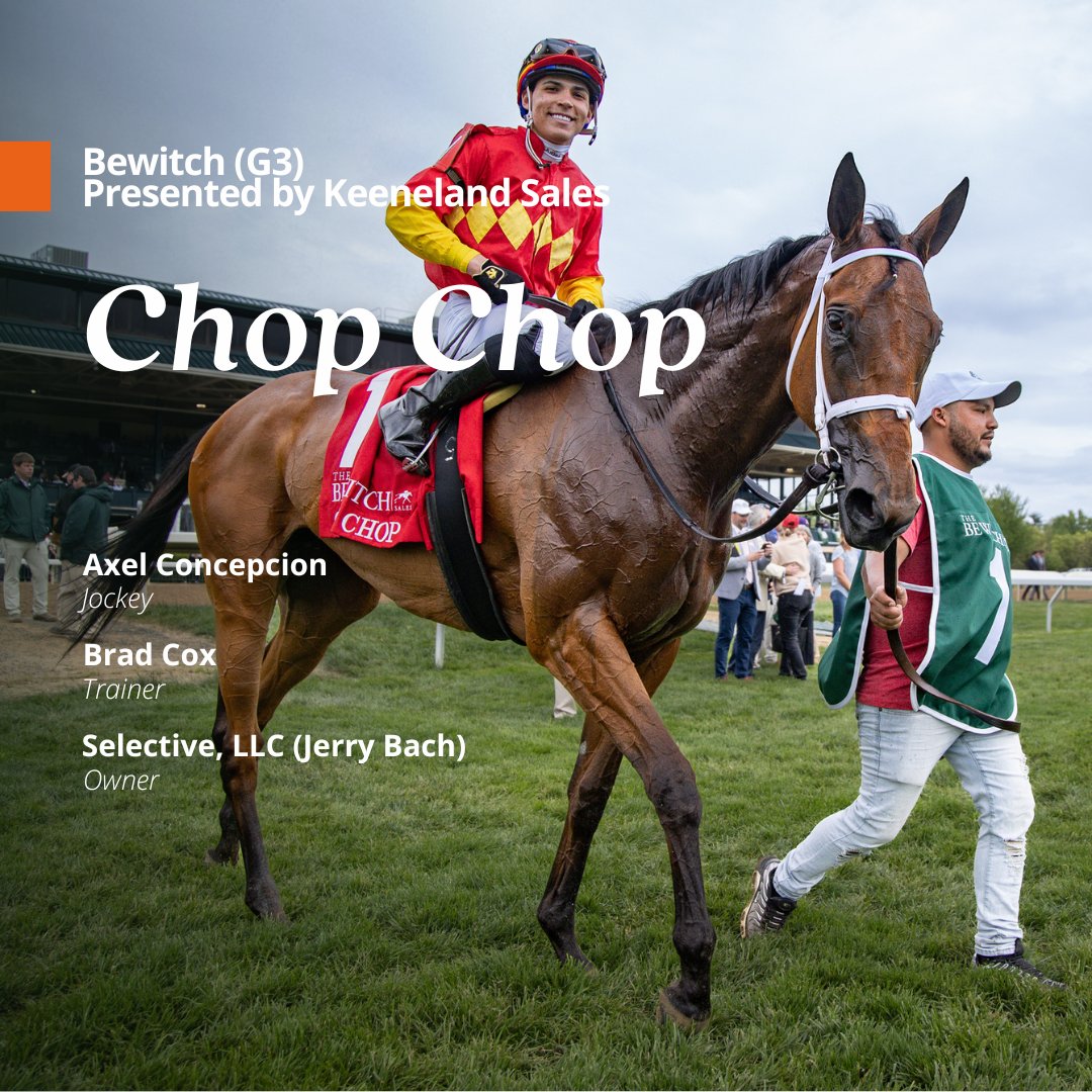 There was no catching Chop Chop in the Bewitch (G3) Presented by @keenelandsales!