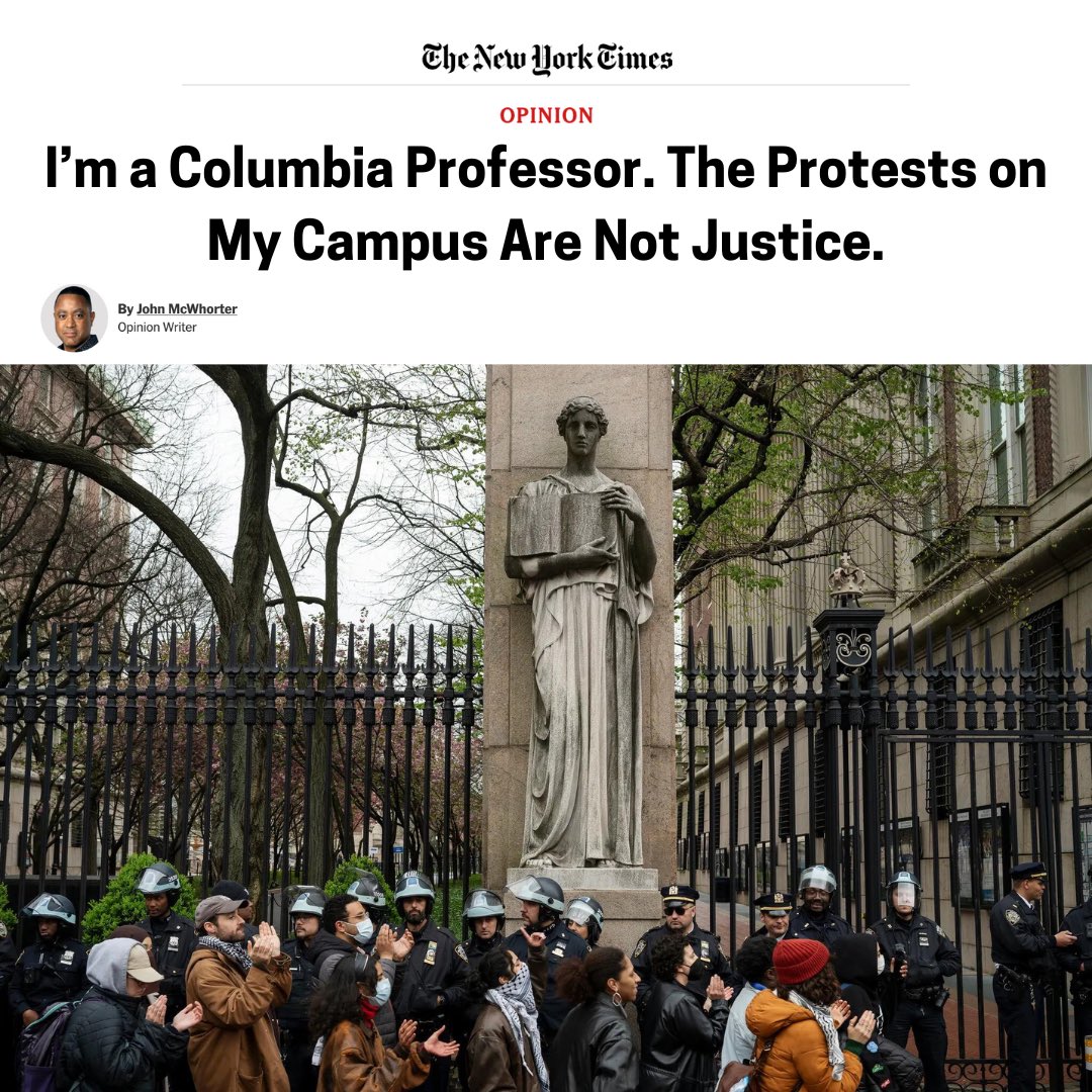 The protests and encampments all over the country are taking on disturbing and astounding tones. The demands of the Columbia encampment (credit: The Free Press): “Their demands are that ‘Zionism’ be fully dismantled and that these schools embrace things like declaring Jerusalem…