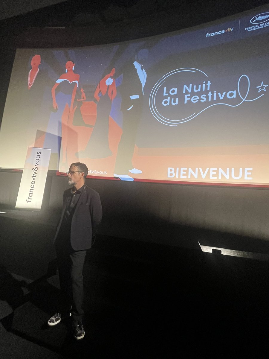 Ce soir @manuelalduy présentait au @cinemarlequin à Paris #lLaNuitduFestival, une initiative de @francetvetvous: des films récompensés au @Festival_Cannes en projection, avant-première de la mobilisation de @Francetele autour du festival, dont plus de 40 films sur @FranceTV