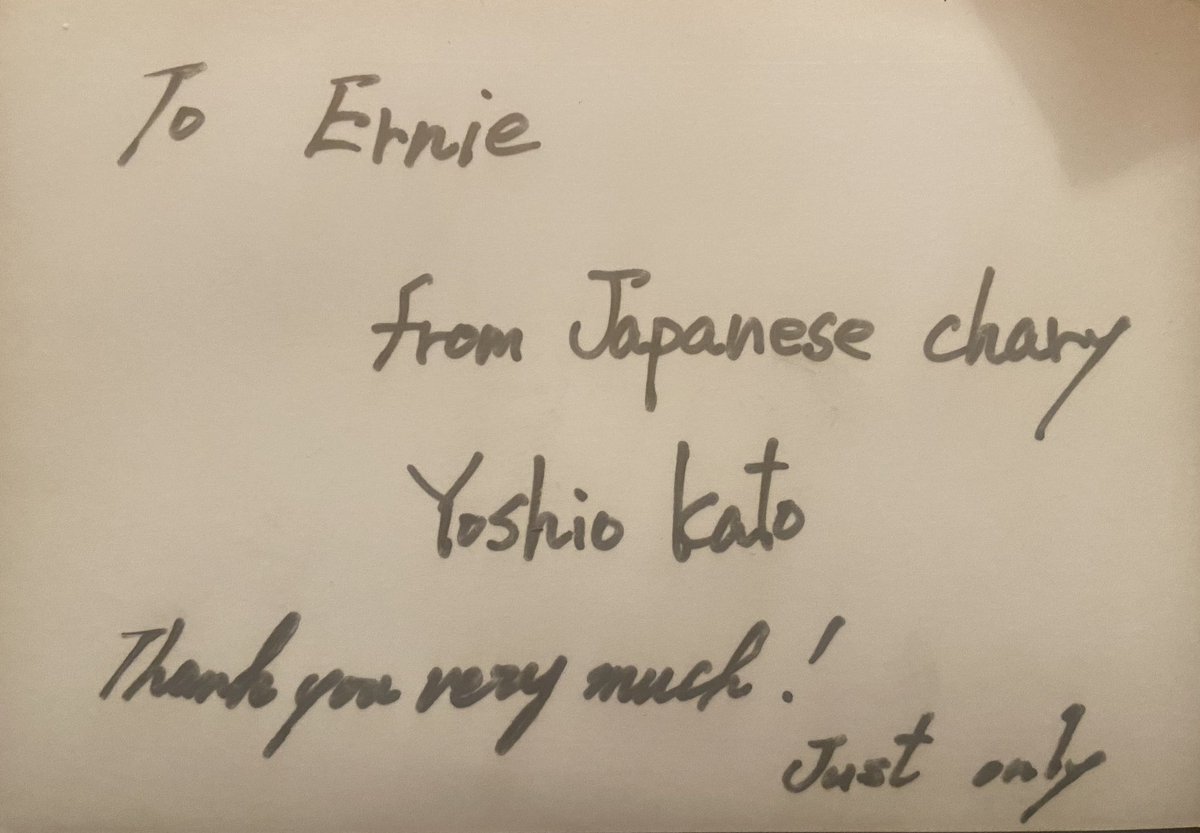 Mid 1980s & japense Goalkeeper Yoshio Kato visits with West Ham Pic was then sent to GK coach Ernie Gregory from Yoshio