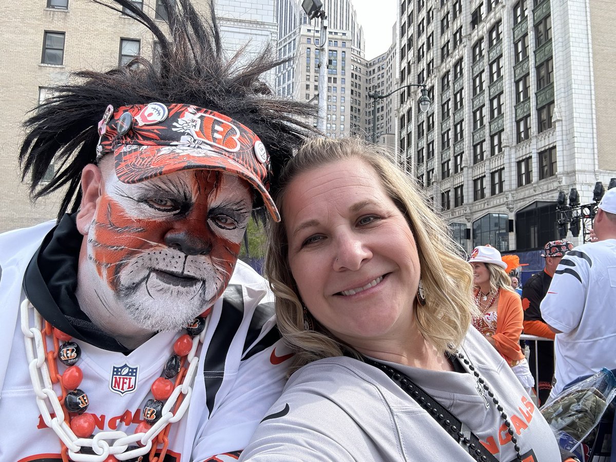 Day 2! WhoDey! #Bengals #TonyDaTiger #FanOfFans #2023FOTY #NFLDraft2024 #NFLDRAFT @Bengals