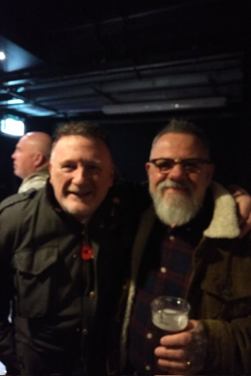 @UKSubs  - 45 years on ans still watching Charlie Harper the Godfather of Punk - at #Manchester #ClubAcademy - look who I bumped into @bradtpowell 😉👍🎶🎵🎸🙏💙