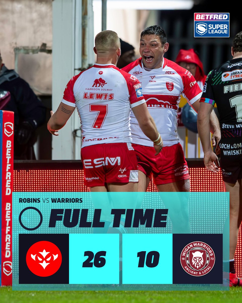 Outstanding 80 minutes from @hullkrofficial tonight 🔴 #SuperLeague