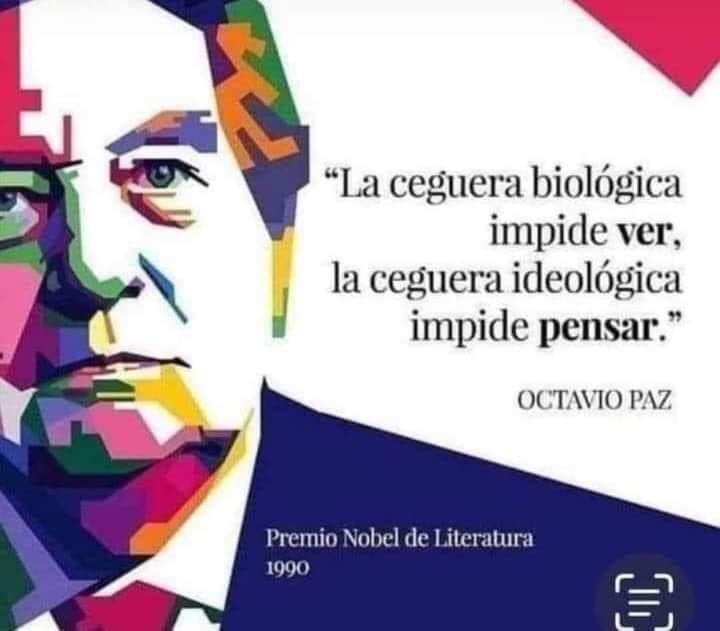 Esto aplica perfecto para “derechas e izquierdas” y es más que evidente en estos tiempos de ceguera y demagogia.